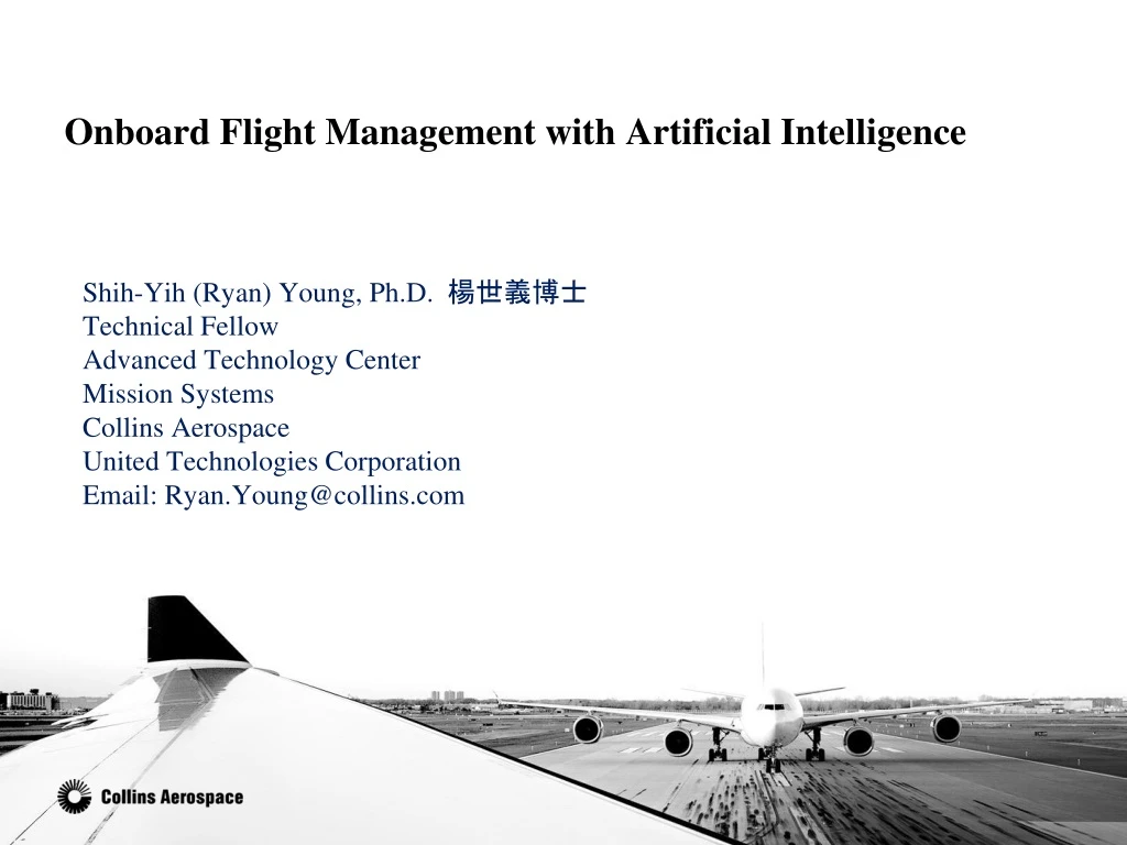 onboard flight management with artificial intelligence