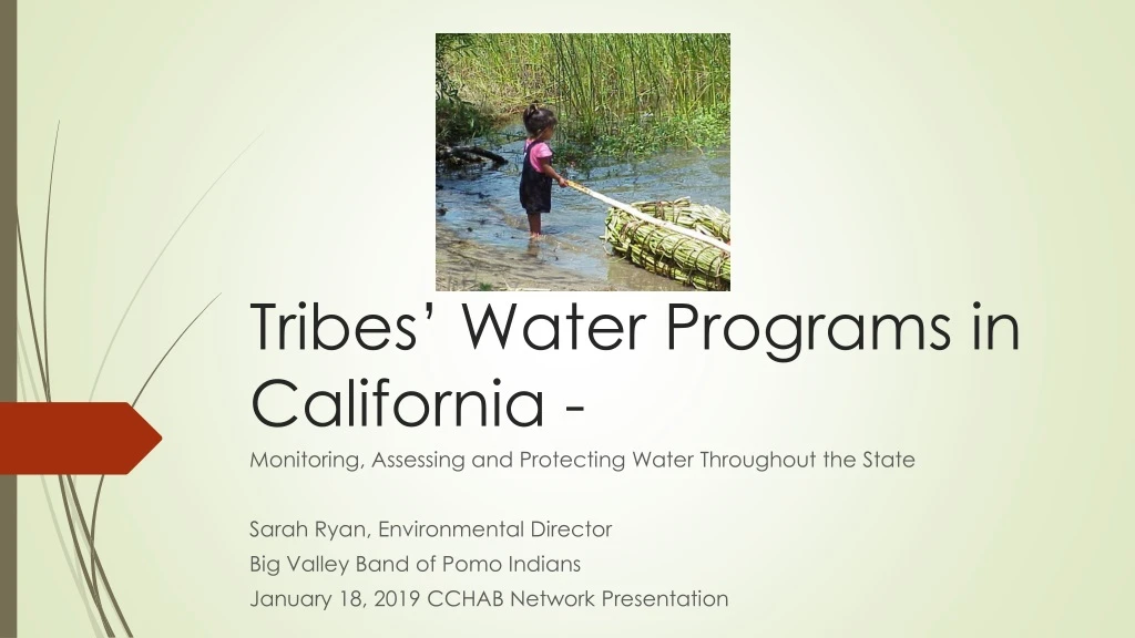 tribes water programs in california