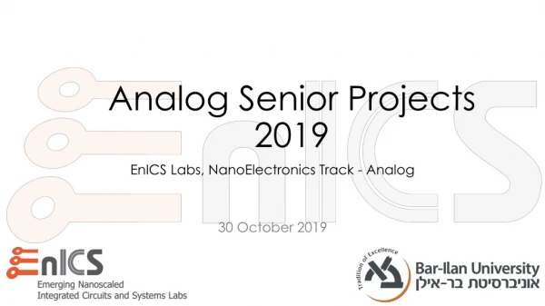 Analog Senior Projects 2019