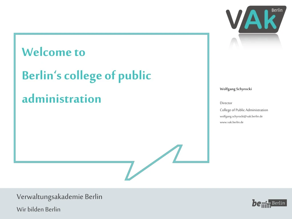 welcome to berlin s college of public administration