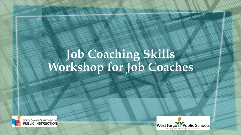 job coaching skills workshop for job coaches