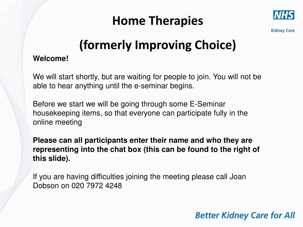 home therapies formerly improving choice