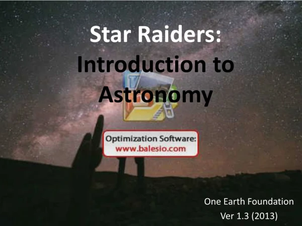 Star Raiders: Introduction to Astronomy