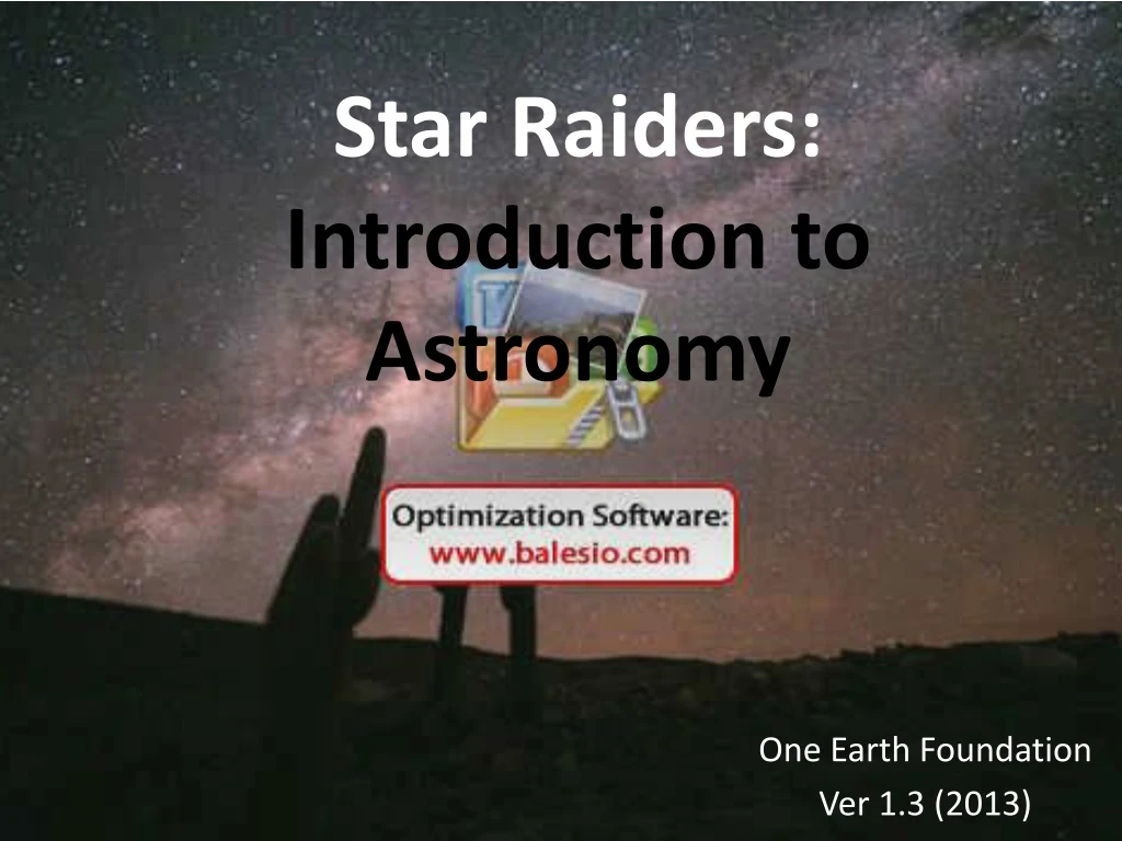 star raiders introduction to astronomy