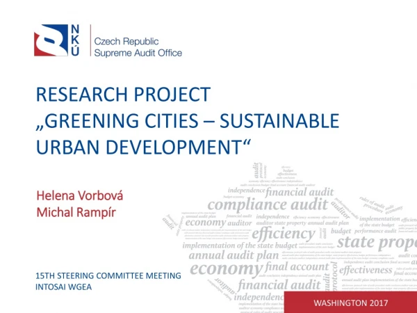 Research project „ Greening Cities – Sustainable Urban Development “