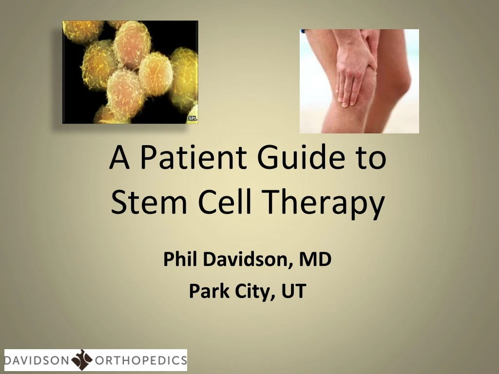 a patient guide to stem cell therapy