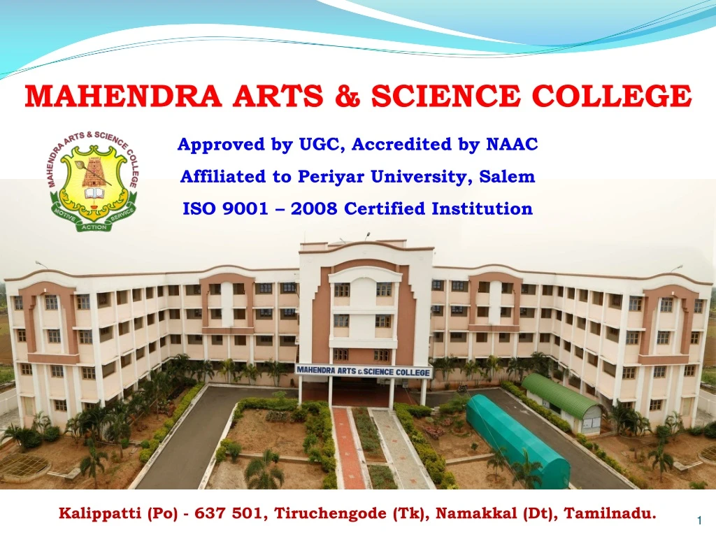 mahendra arts science college
