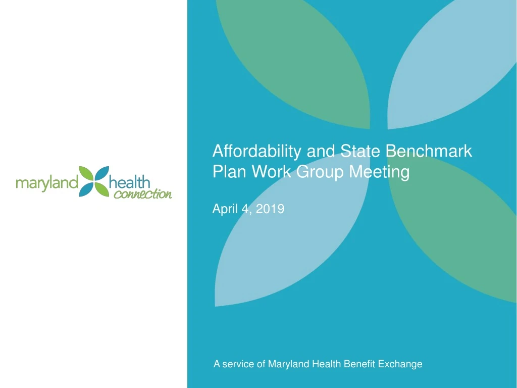 affordability and state benchmark plan work group meeting