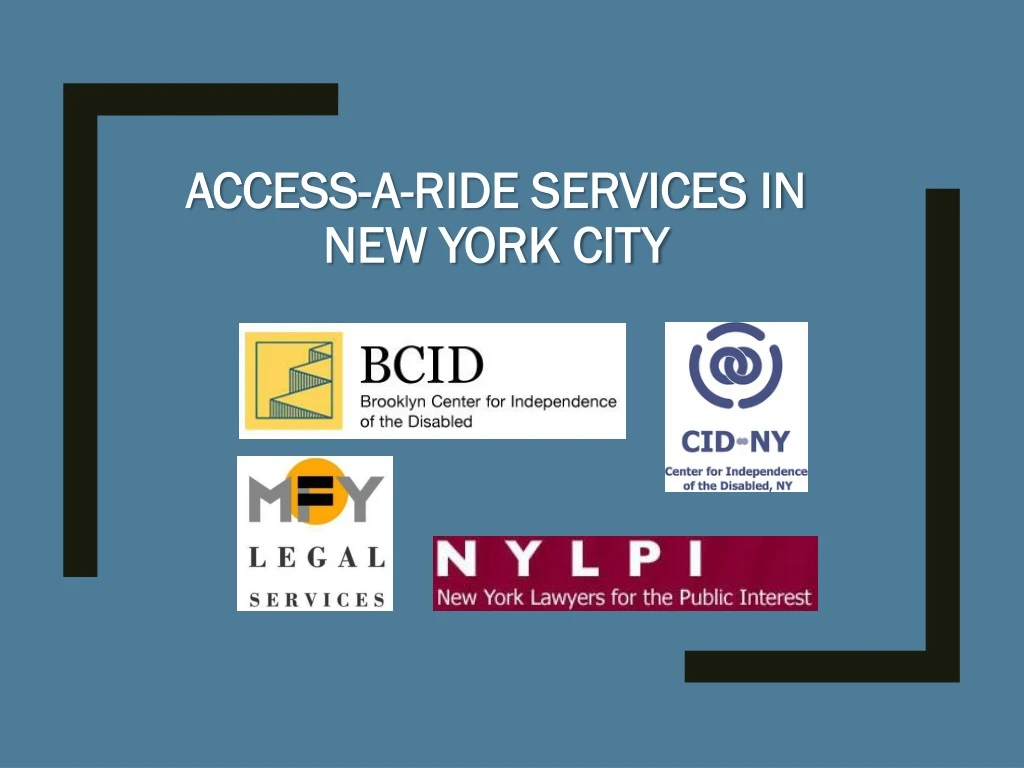 access a ride services in new york city