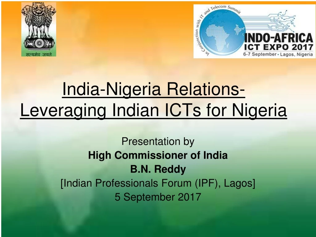 india nigeria relations leveraging indian icts for nigeria