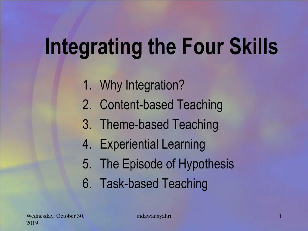 integrating the four skills