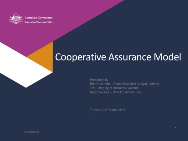 Cooperative Assurance Model