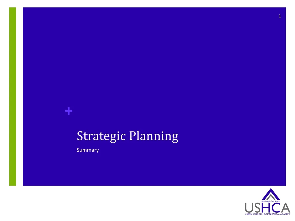 strategic planning