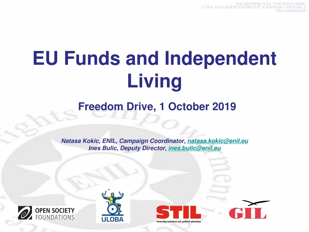 eu funds and independent living freedom drive