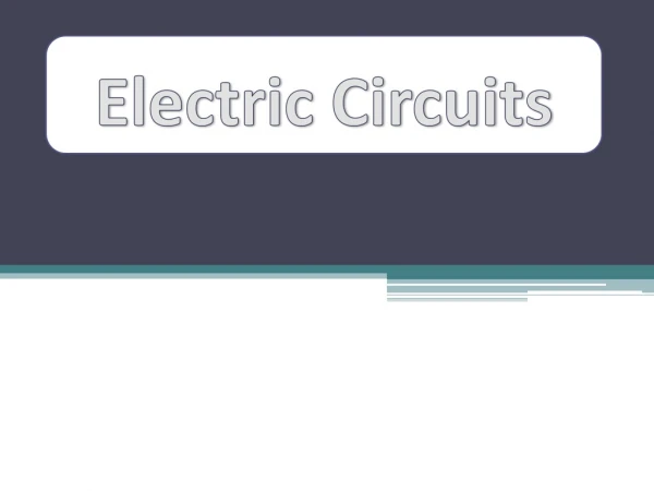 Electric Circuits