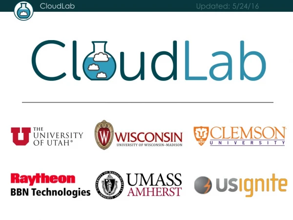 The Need Addressed by CloudLab