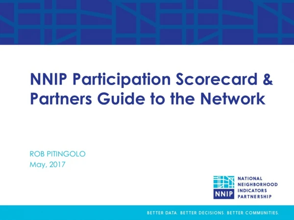 NNIP Participation Scorecard &amp; Partners Guide to the Network