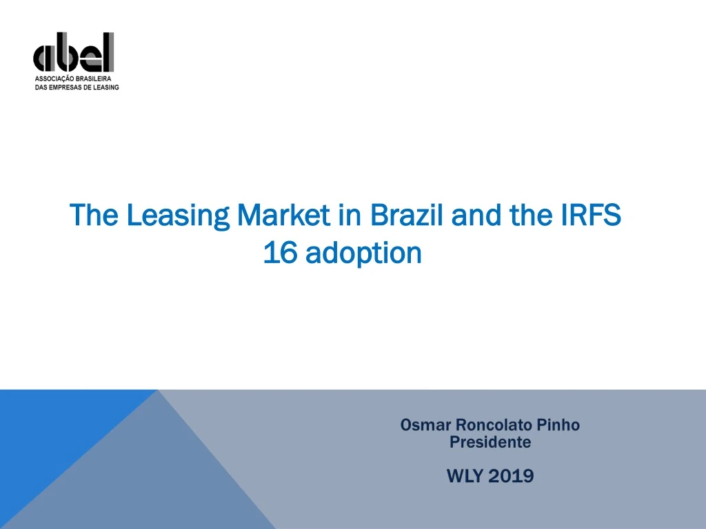 the leasing market in brazil and the irfs