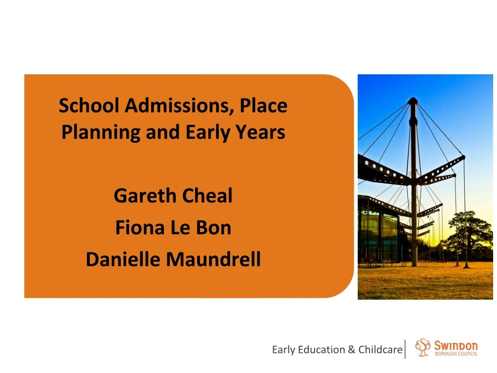 school admissions place planning and early years