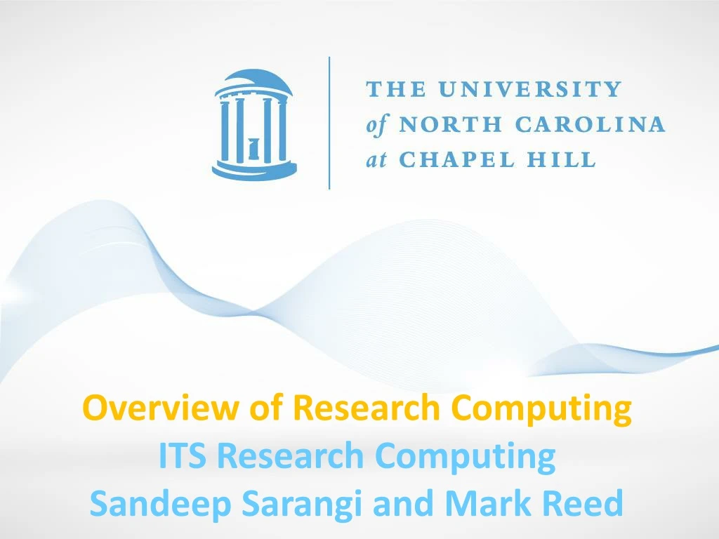 overview of research computing its research