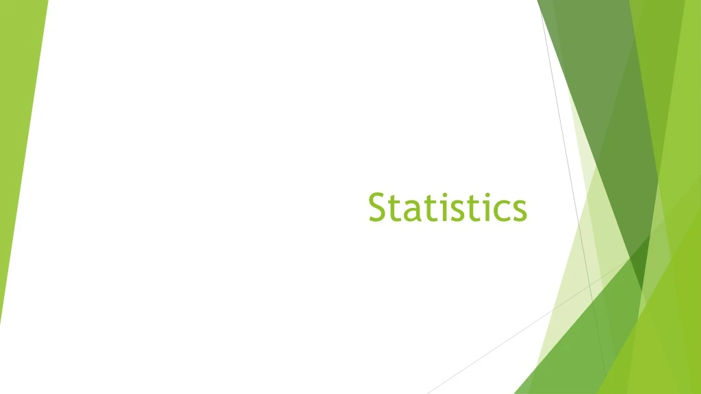 statistics