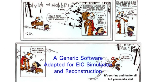 A Generic Software Adapted for EIC Simulation and Reconstruction