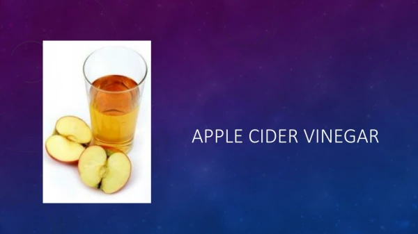 Apple Cider Vinegar