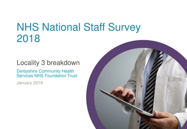 Locality 3 breakdown Derbyshire Community Health Services NHS Foundation Trust January 2019