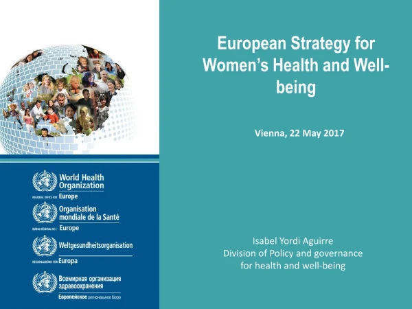 European Strategy for Women’s Health and Well-being