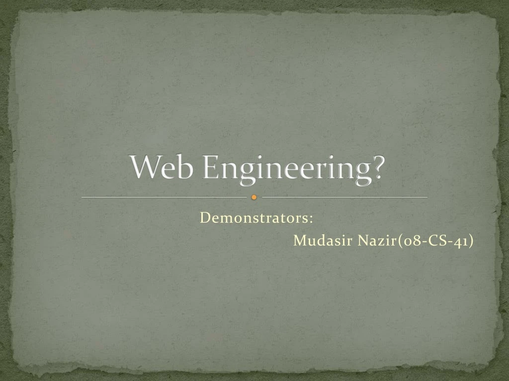 web engineering