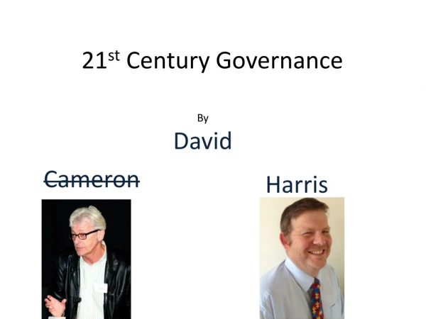 21 st Century Governance