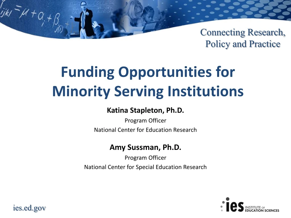 funding opportunities for minority serving institutions