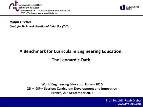 World Engineering Education Forum 2015