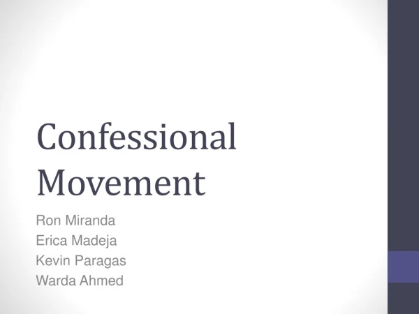 Confessional Movement