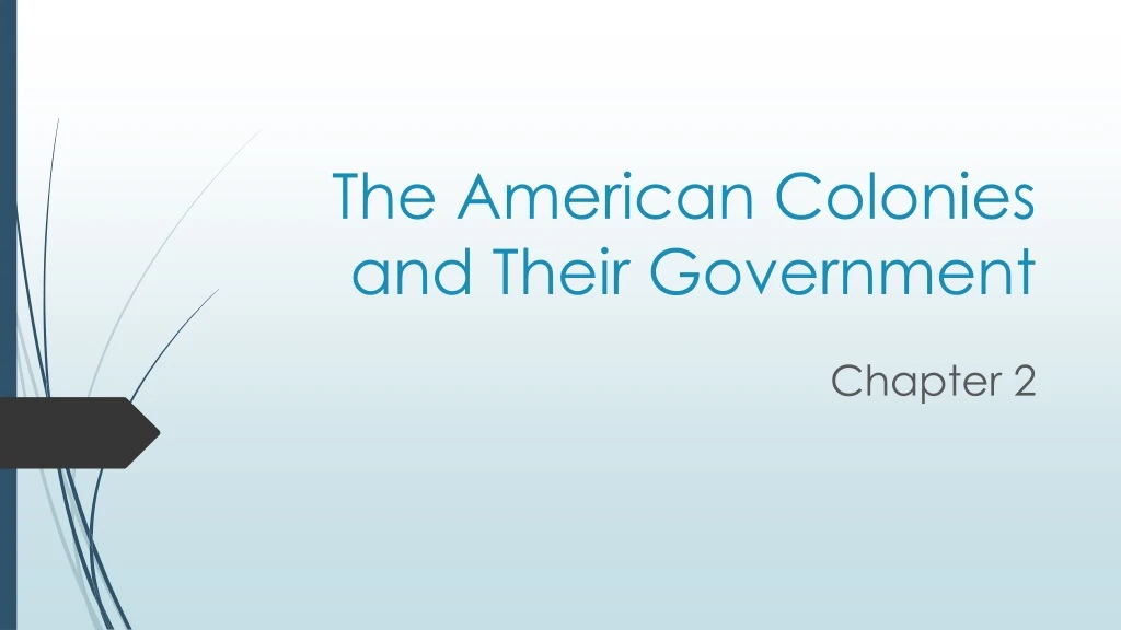 the american colonies and their government