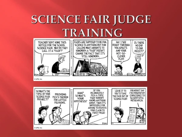 SCIENCE FAIR JUDGE TRAINING
