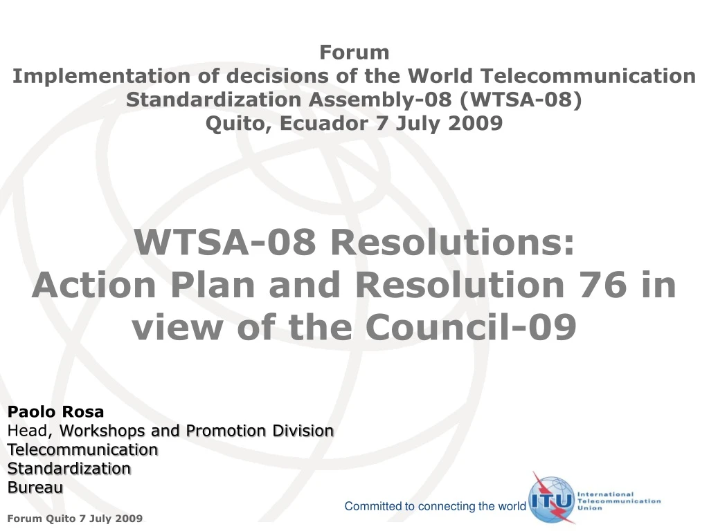 wtsa 08 resolutions action plan and resolution 76 in view of the council 09