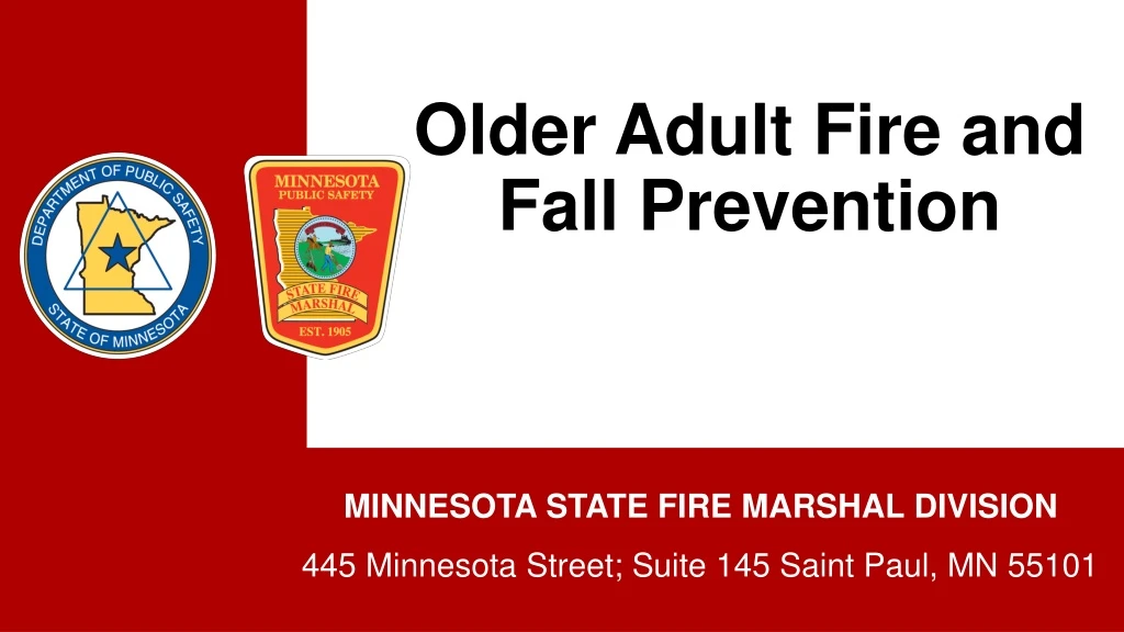 older adult fire and fall prevention