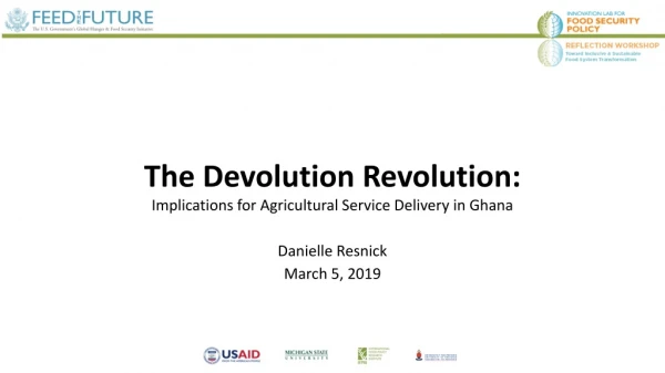 The Devolution Revolution: