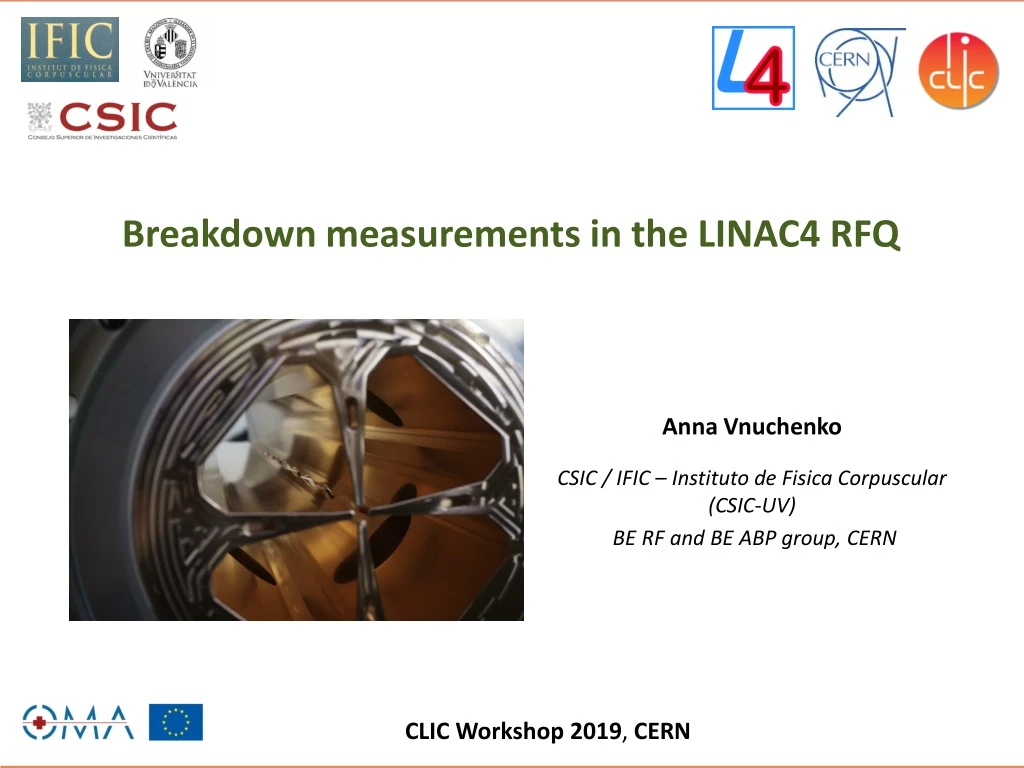 breakdown measurements in the linac4 rfq