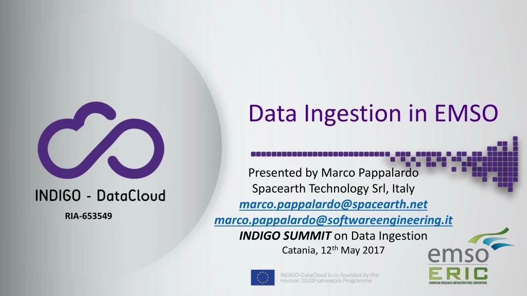 data ingestion in emso