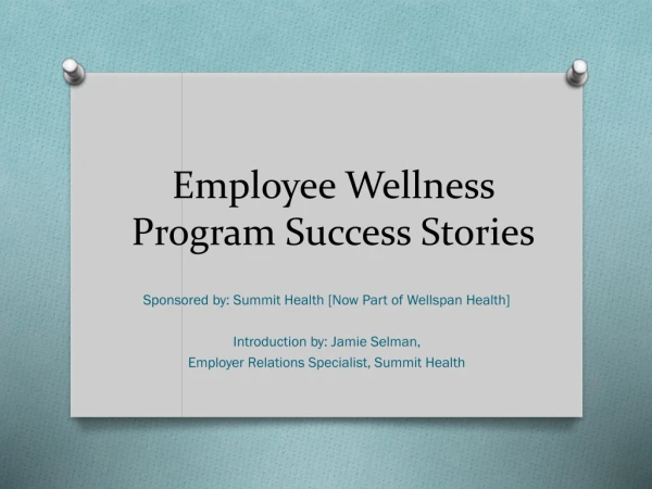 Employee Wellness Program Success Stories