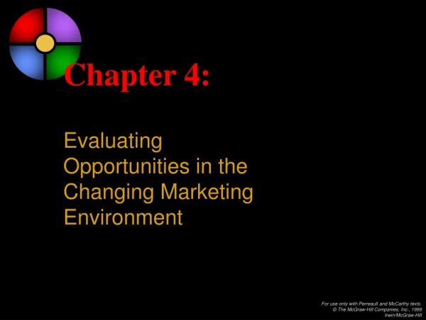 Chapter 4: Evaluating Opportunities in the Changing Marketing Environment