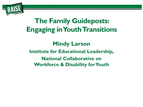 The Family Guideposts: Engaging in Youth Transitions