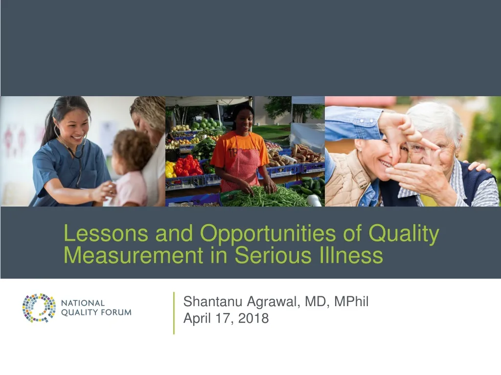 lessons and opportunities of quality measurement