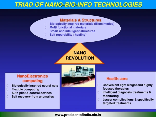 TRIAD OF NANO-BIO-INFO TECHNOLOGIES