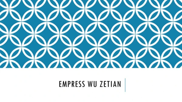 Empress wu zetian