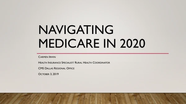 Navigating Medicare in 2020