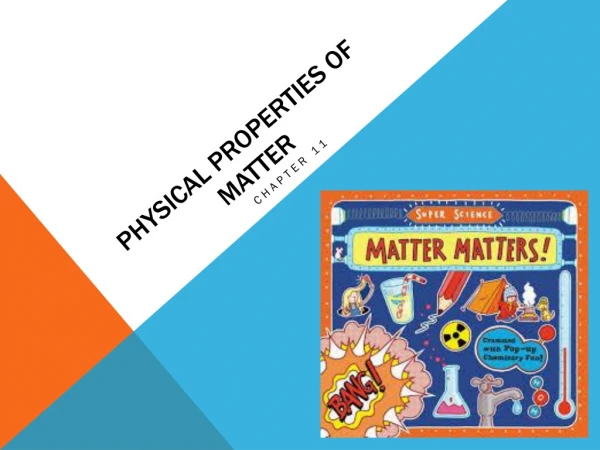 Physical Properties of matter