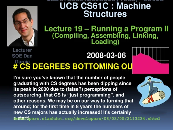 # CS degrees bottoming out?